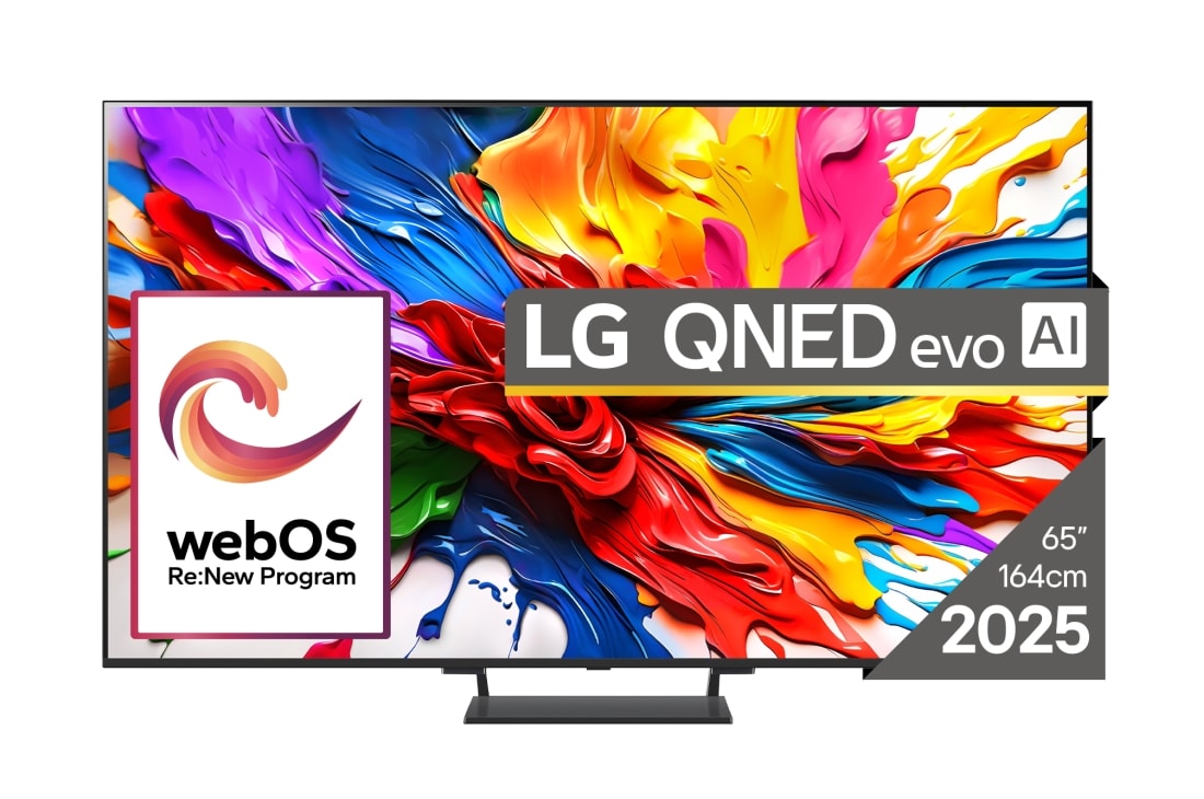 LG 65 inch, LG QNED evo AI QNED93 MiniLED, 4K Smart TV, 2025, 65QNED93A6A
