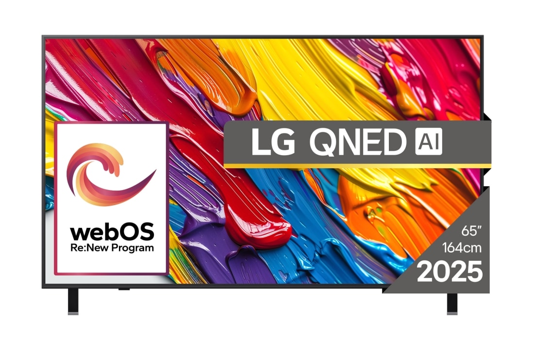 LG QNED84 AI de 65 inch, 4K Smart TV, 2025, Vizualizare fa??, 65QNED84A3C