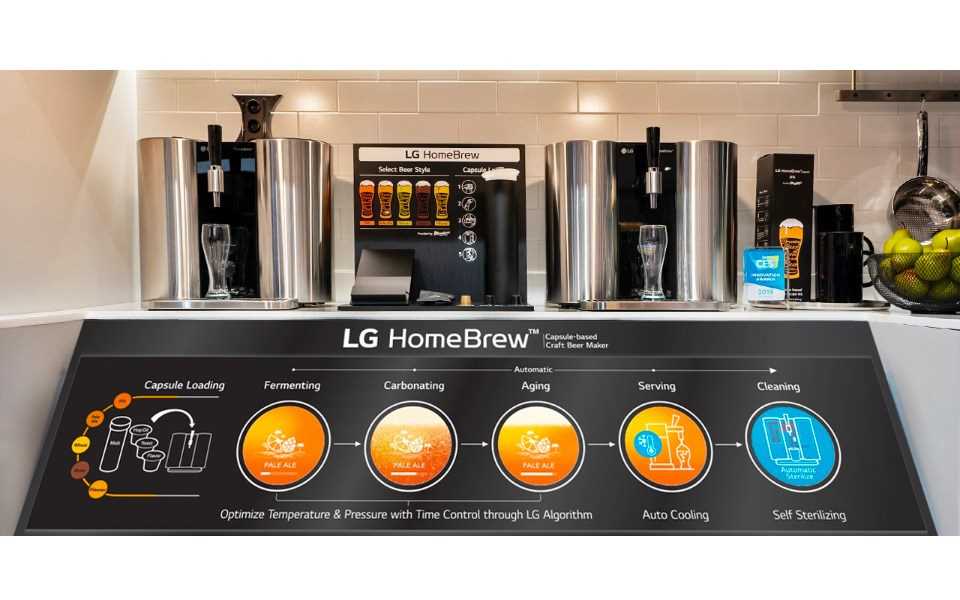 Aparatul LG HomeBrew v? poate prepara berea în stilul ?i pe gustul dvs, în timp ce urm?ri?i procesul pe smartphone | Mai multe în LG MAGAZINE