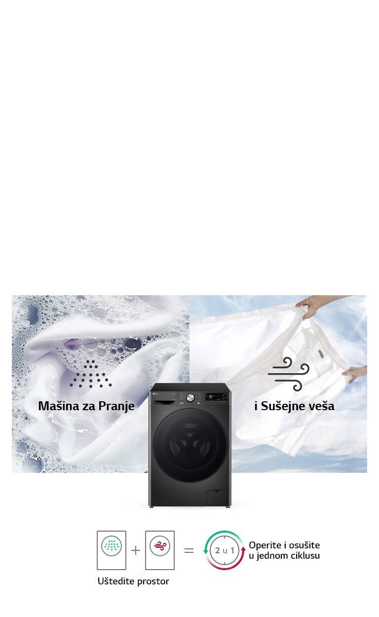 Ma?ina za pranje i su?enje ve?a u jednom