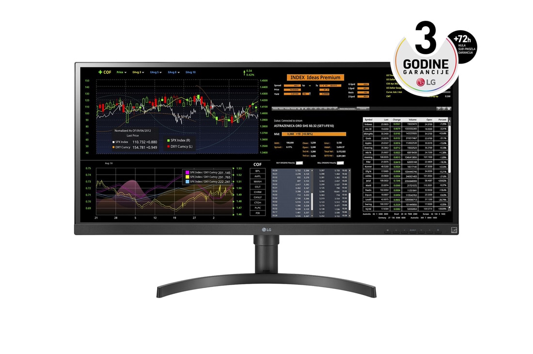 LG 34'' 21:9 UltraWide? All-in-One Thin Client IPS ekran, prikaz spreda, 34CN650N-6A