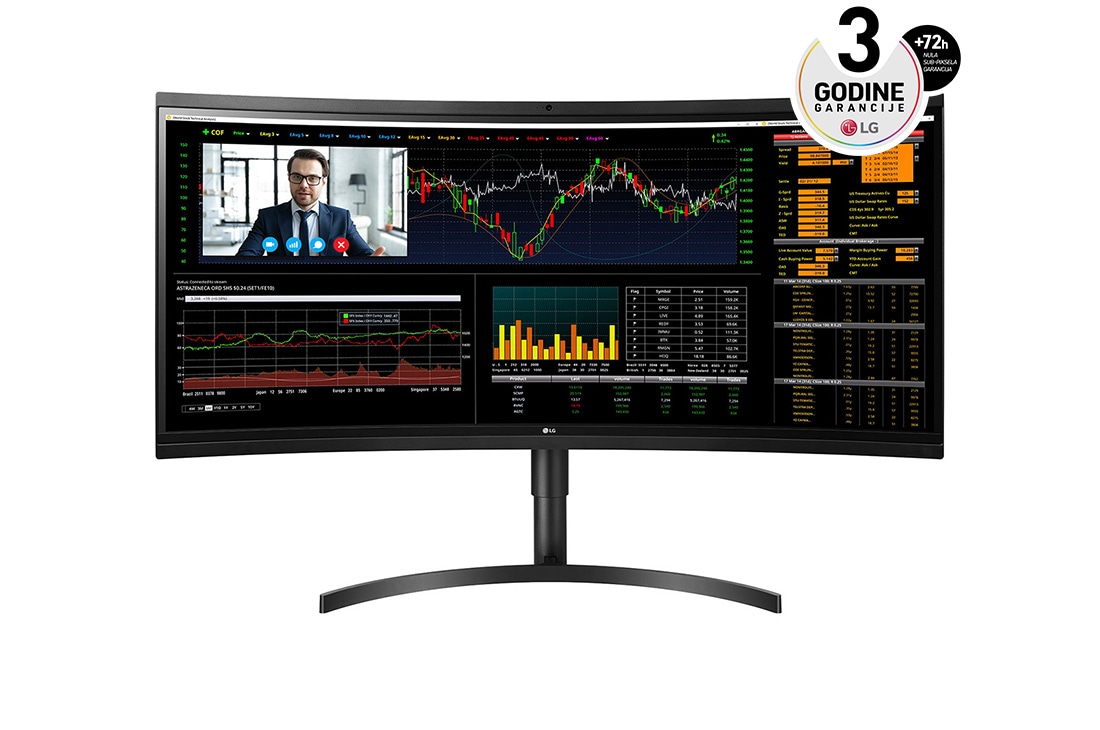 LG 37,5'' 21:9 QHD UltraWide? All-in-One Thin Client, prikaz spreda, 38CL950N-1C