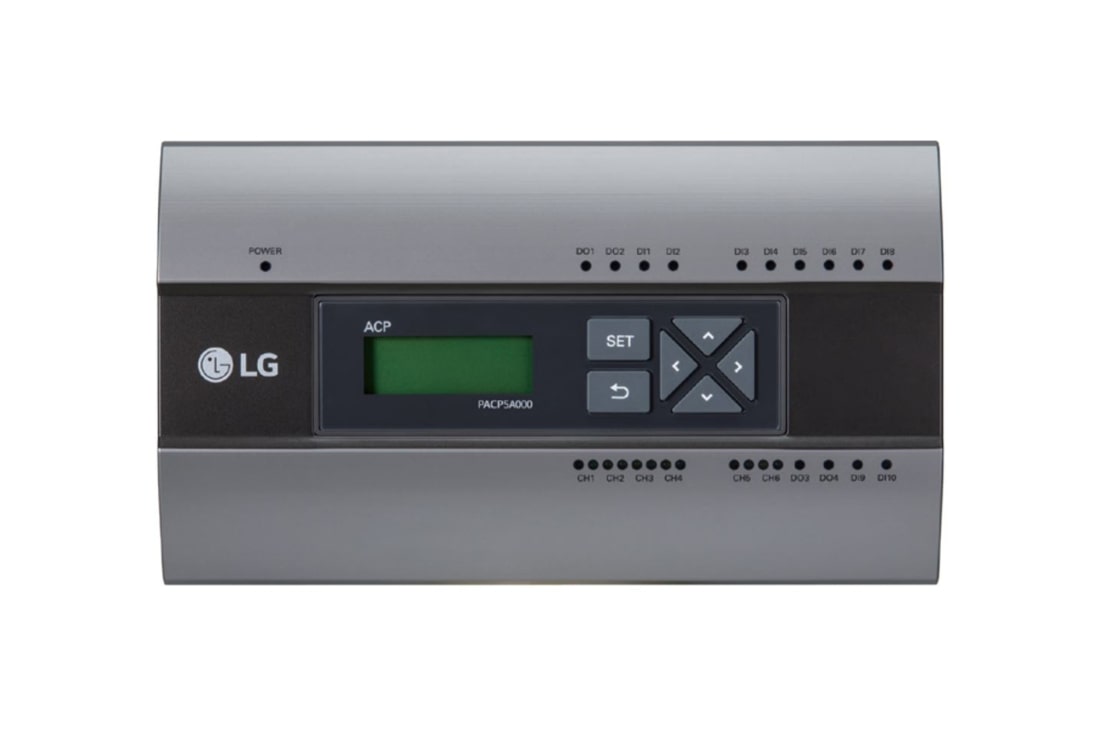 LG Centralni kontroler, ACP, mobilni pristup mre?i / mre?ni prolaz BACnet, 'Prikaz spreda, PACP5A000