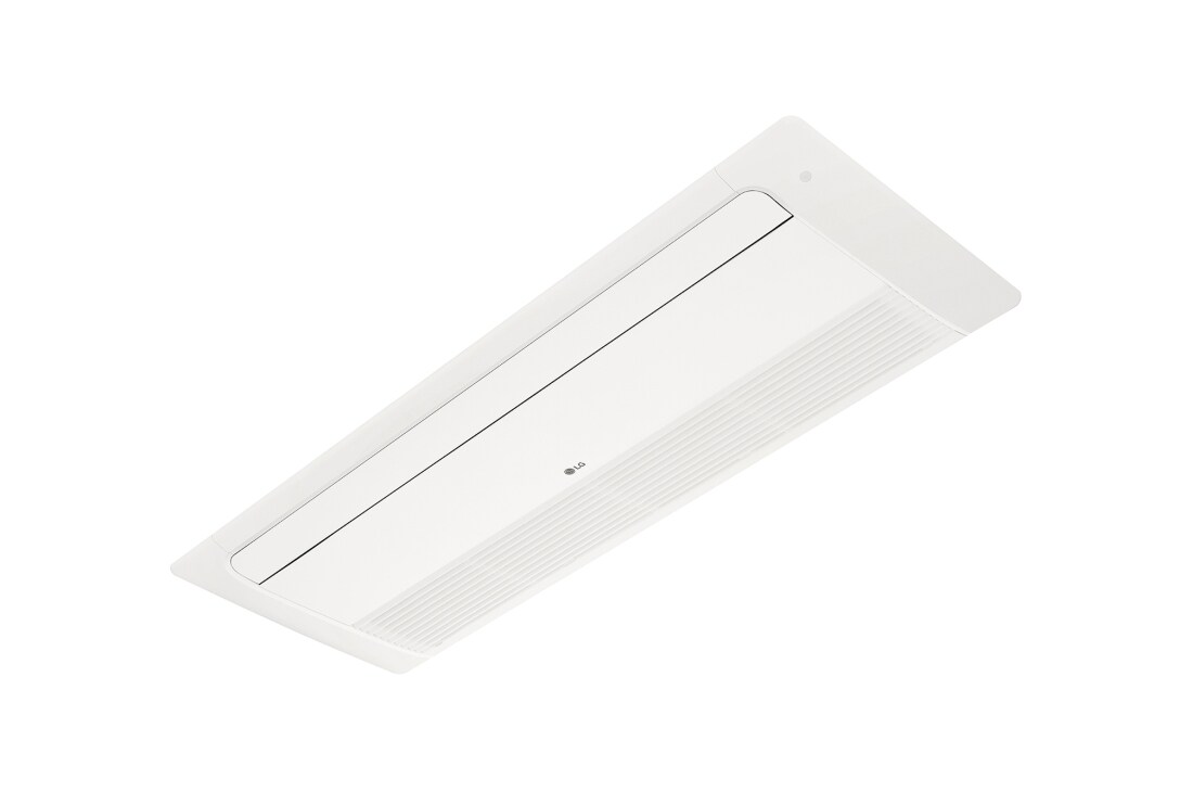 LG Plafonska kasetna jedinica, 1-smerna, 12kBTU, Prikaz sa bo?ne strane pod uglom od -45 stepeni, ARNU12GTUB4