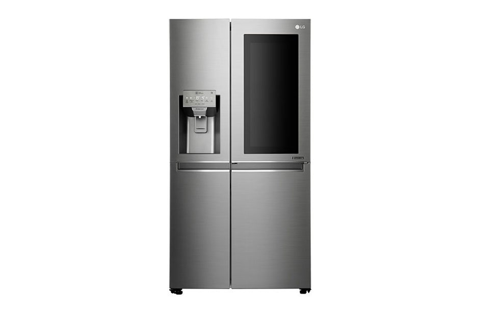 LG Side-by-side fri?ider, Instaview Door-in-door, sa Dispanzerom za hladnu vodu, led i mrvljeni led, GSX961NSAZ