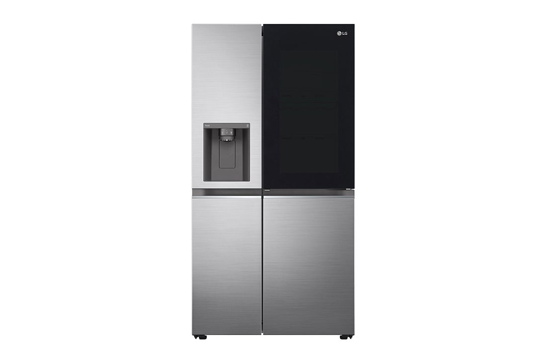 LG InstaView Door-in-Door? Side-by-Side fri?ider, DoorCooling?? i ThinQ? tehnologija, kapacitet 635L, GSXV80PZLE