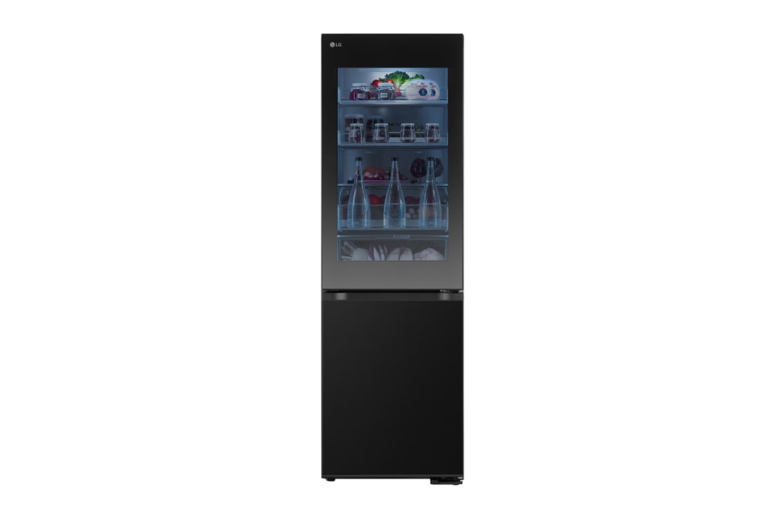 LG InstaView? kombinovani fri?ider sa donjim zamrziva?em, DoorCooling+? tehnologija, ThinQ?, kapacitet 349L, Pogled Spreda, GBG5160CEV