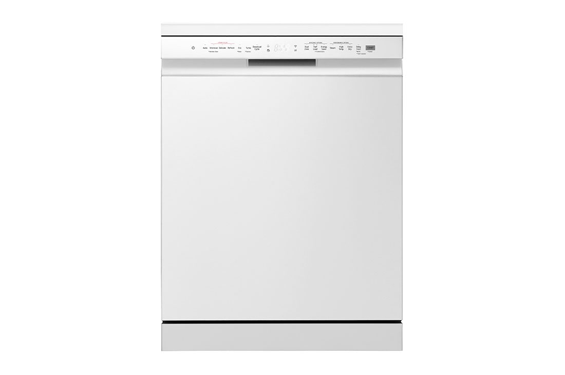 LG QuadWash? Ma?ina za pranje sudova sa TrueSteam? tehnologijom pare, set od 14 kompleta, ThinQ?, WiFi funkcija , front view, DF242FWS