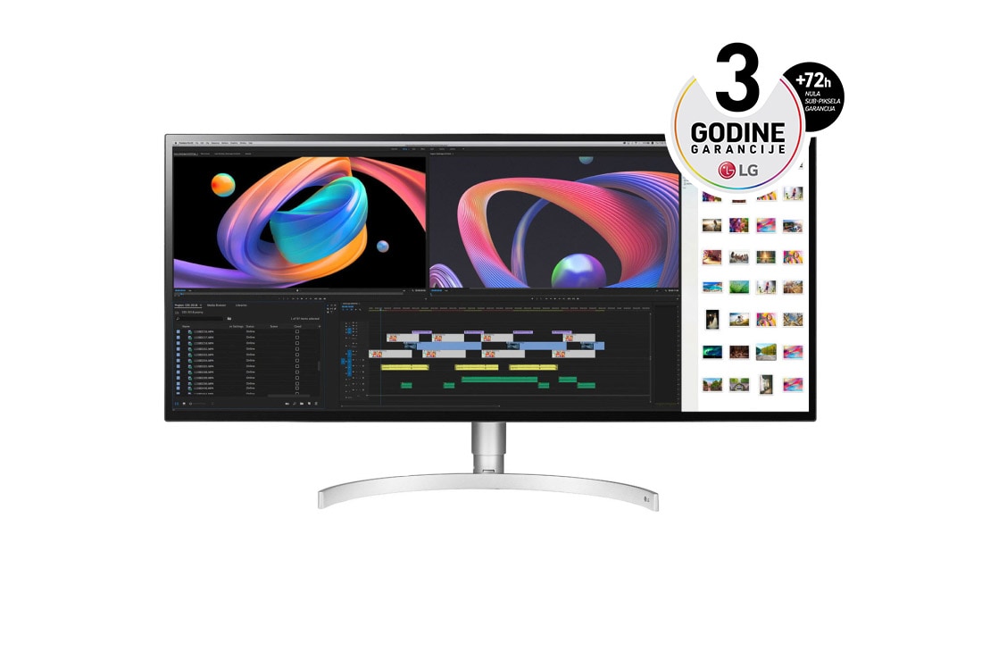 LG UltraWide? WUHD (5120 x 2160) Nano IPS ekran od 34” sa odnosom strana 21:9, 34WK95U-W