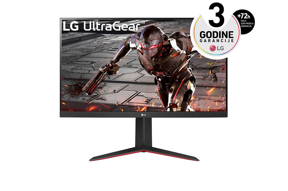 LG 31,5'' Ultragear? QHD 165Hz gaming monitor s HDR10 i FreeSync? Premium, prikaz spreda, 32GN650-B