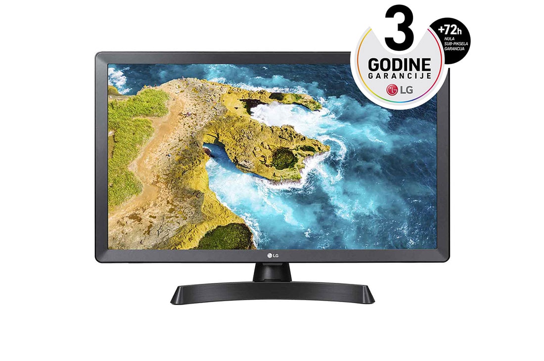 LG 23'' TV monitor sa ?irokim uglom gledanja, prikaz spreda, 24TQ510S-PZ