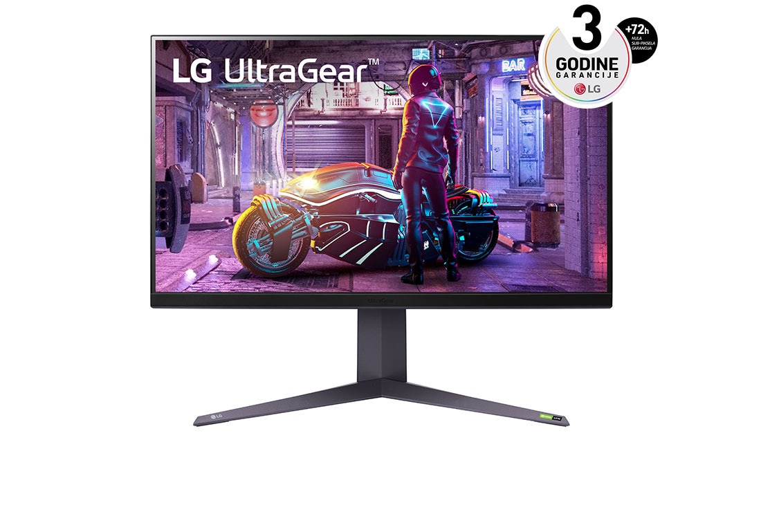 LG 31,5'' QHD IPS UltraGear?  gaming monitor sa 1ms vreme odziva i NVIDIA G-Sync? , prikaz spreda, 32GQ850-B