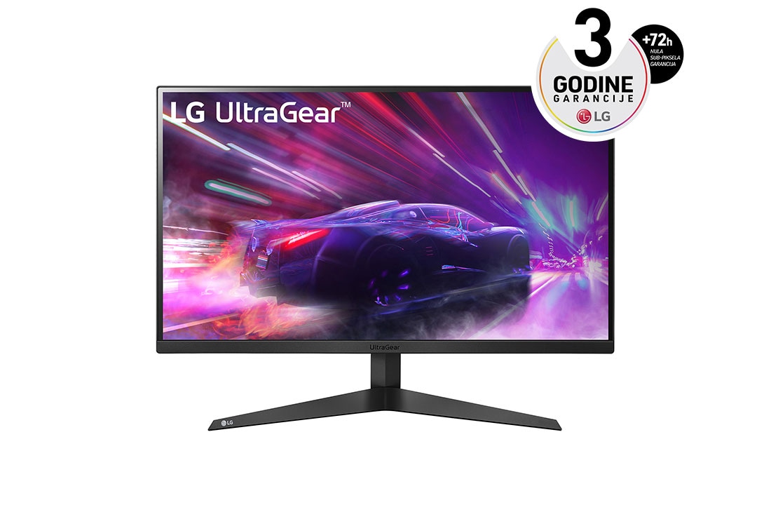 LG 27” UltraGear? Full HD gejming monitor, prikaz spreda, 27GQ50A-B