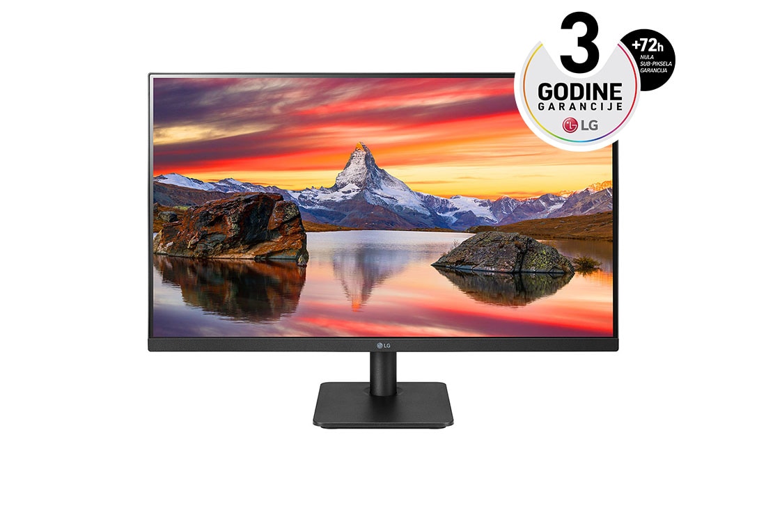 LG 27'' Full HD IPS monitor s AMD FreeSync?, prikaz spreda, 27MP400P-B
