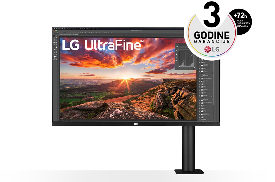 LG 31,5'' UltraFine? Display Ergo 4K HDR10 monitor, 32UN880P-B, 32UN880P-B