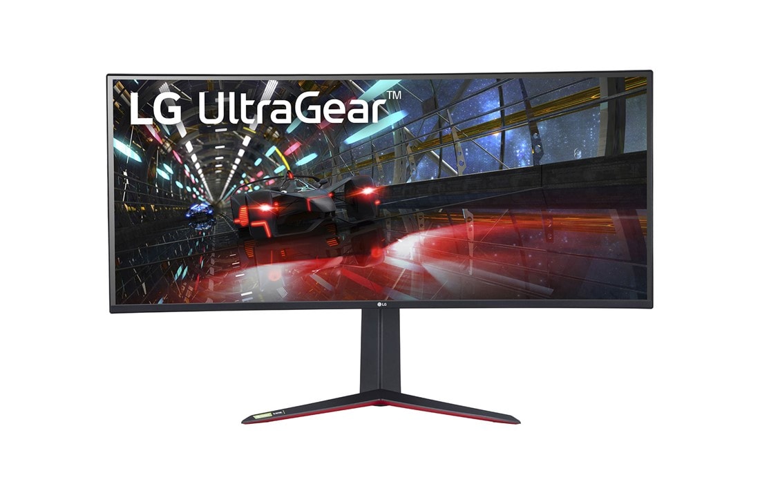 LG 37,5'' 21:9 zakrivljeni QHD Ultragear? IPS gejming monitor sa HDR10 i AMD FreeSync? (Premium Pro), prikaz spreda, 38GN950P-B