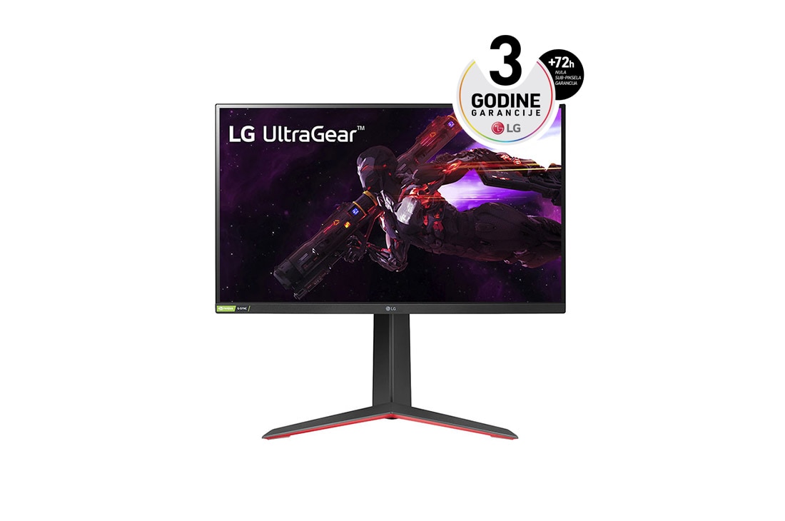 LG 27'' QHD IPS monitor s AMD FreeSync? (Premium), NVIDIA? G-SYNC i 1ms MBR, prikaz spreda, 27GP850P-B
