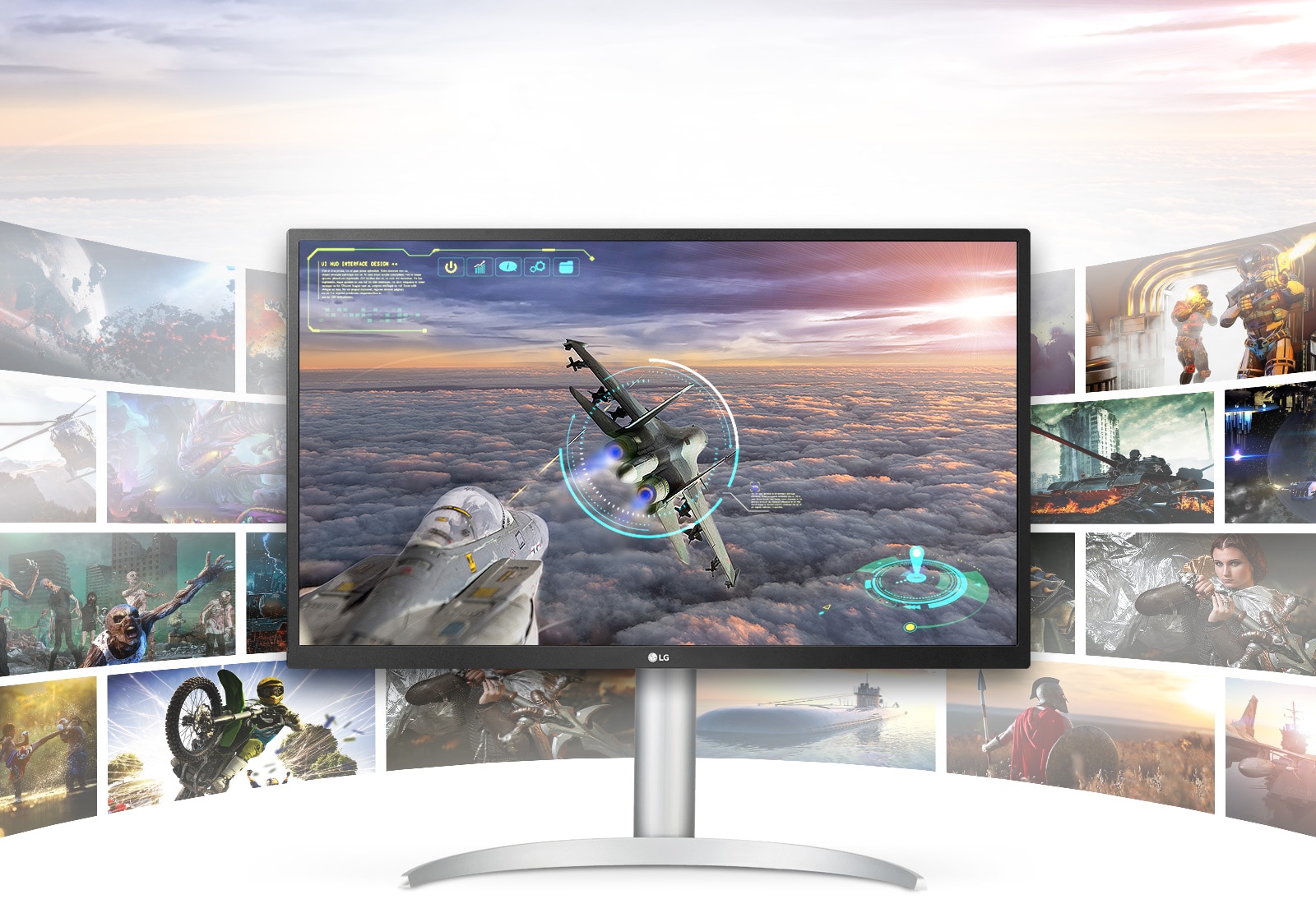Scena iz igre sa izuzetno jasnim i detaljnim prikazom na LG UHD 4K ekranu