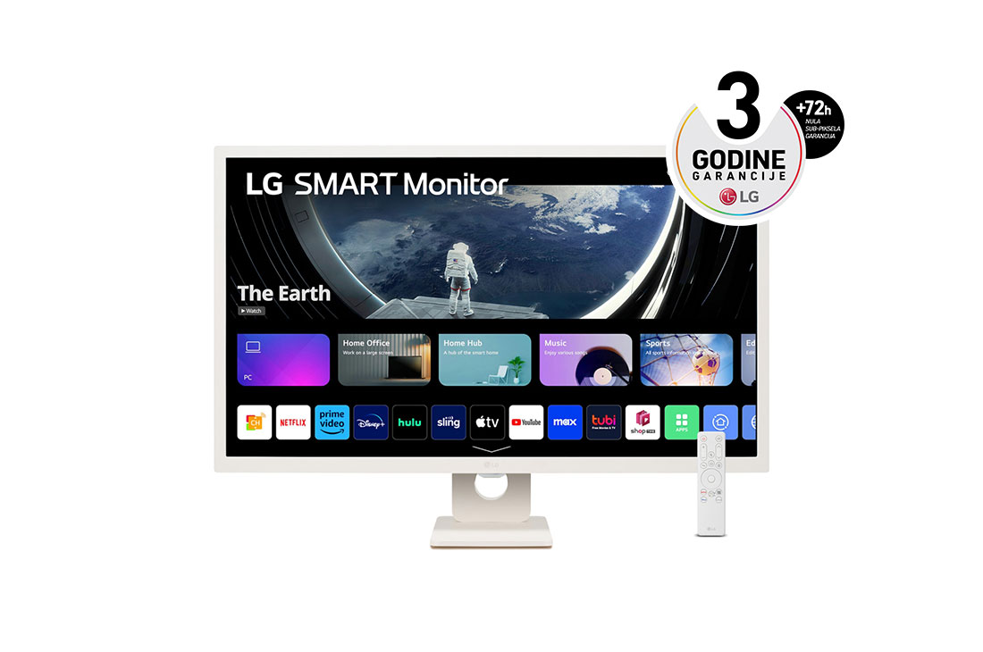 LG Smart monitor od 32 in?a 16:9, prednji prikaz, 32SR50F-W