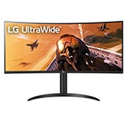 LG 34” UltraWide? 21:9, zakrivljeni VA monitor sa brzinom osve?avanja od 160 Hz, prednji prikaz, 34WP75CP-B