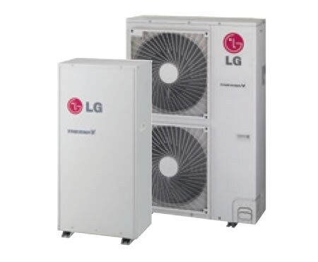 LG Therma V visoko temperaturni mo?e da proizvodi kaskadnom tehnologijom sanitarnu toplu vodu sa temperaturom do 80°C, na energetski efikasan na?in i uz nizak nivo ja?ine zvuka., Therma V na visoke temperature