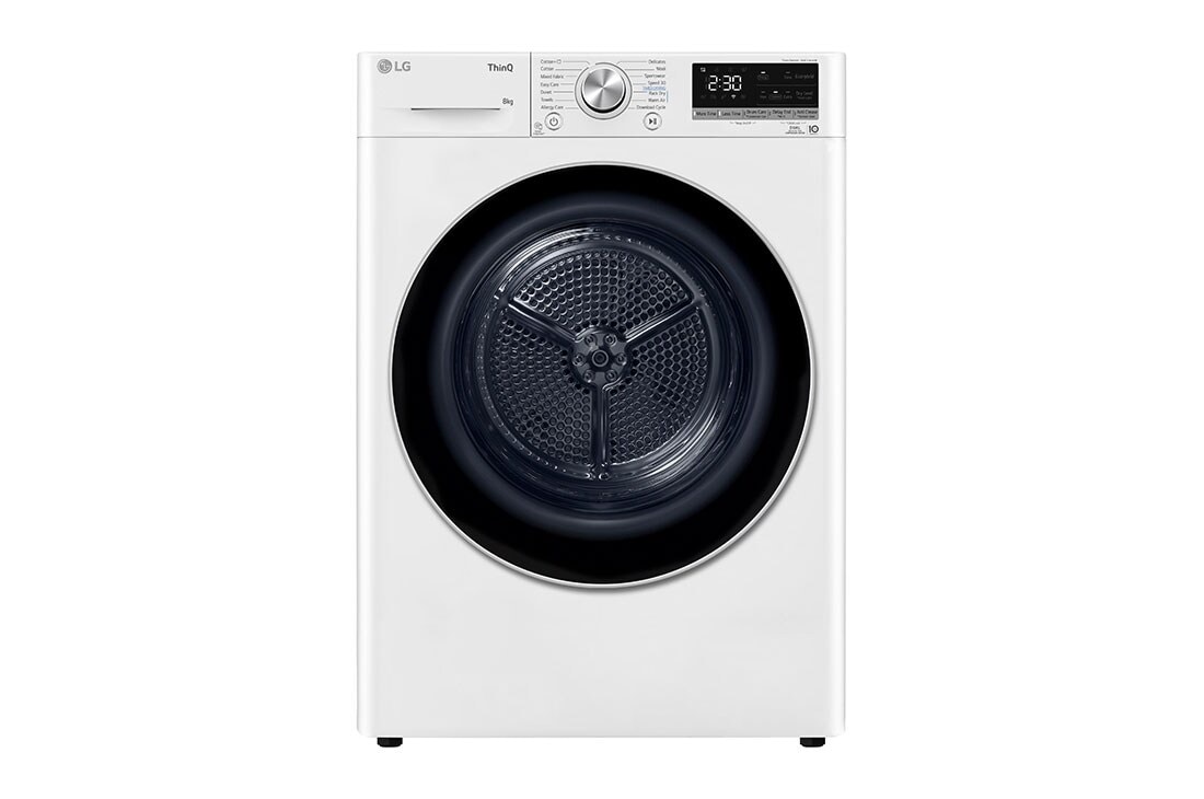 LG 8 kg, Eco Hybrid? DUAL inverter toplotna pumpa za su?enje, kondenzator sa automatskim ?i?c?enjem, ThinQ?, WiFi funkcija, RH80V3AV6N, RH80V9AV3N
