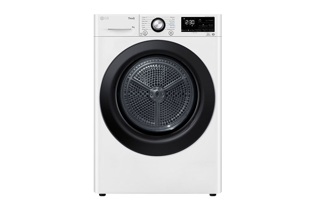 LG 8 kg, Eco Hybrid? DUAL inverter toplotna pumpa za su?enje, kondenzator sa automatskim ?i?c?enjem, ThinQ? WiFi funkcija, RH80V3AVBN, RH80V3AVBN