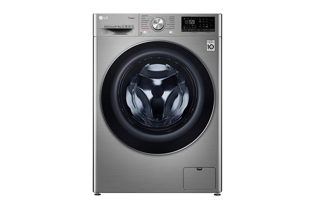 LG 9/6 kg, max. 1400 obr/min,  Kombinovana ma?ina za pranje i su?enje ve?a sa  TurboWash?, funkcija pare,Wi-Fi , F4DV709H2T