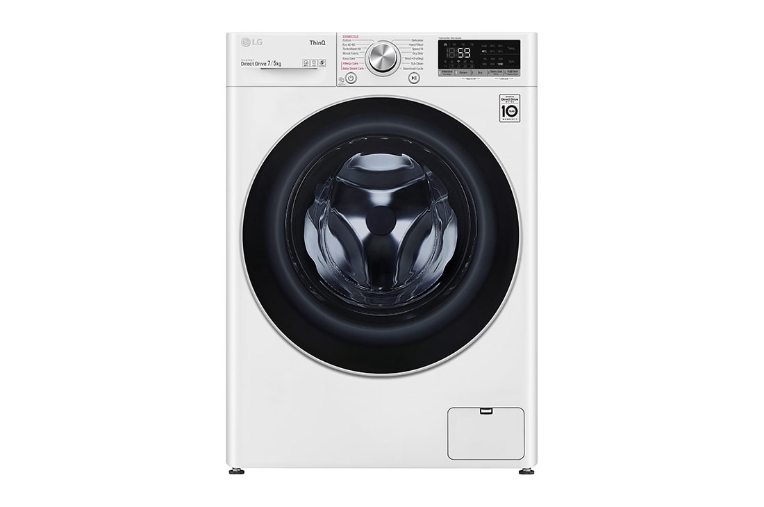 LG 7/5 kg, max. 1200 obrtaja/min., Kombinovana ma?ina za pranje ve?a sa parom, TurboWash?,  AI DD? tehnologija, WiFi funkcija, Slim dubina, F2DV5S7S1E