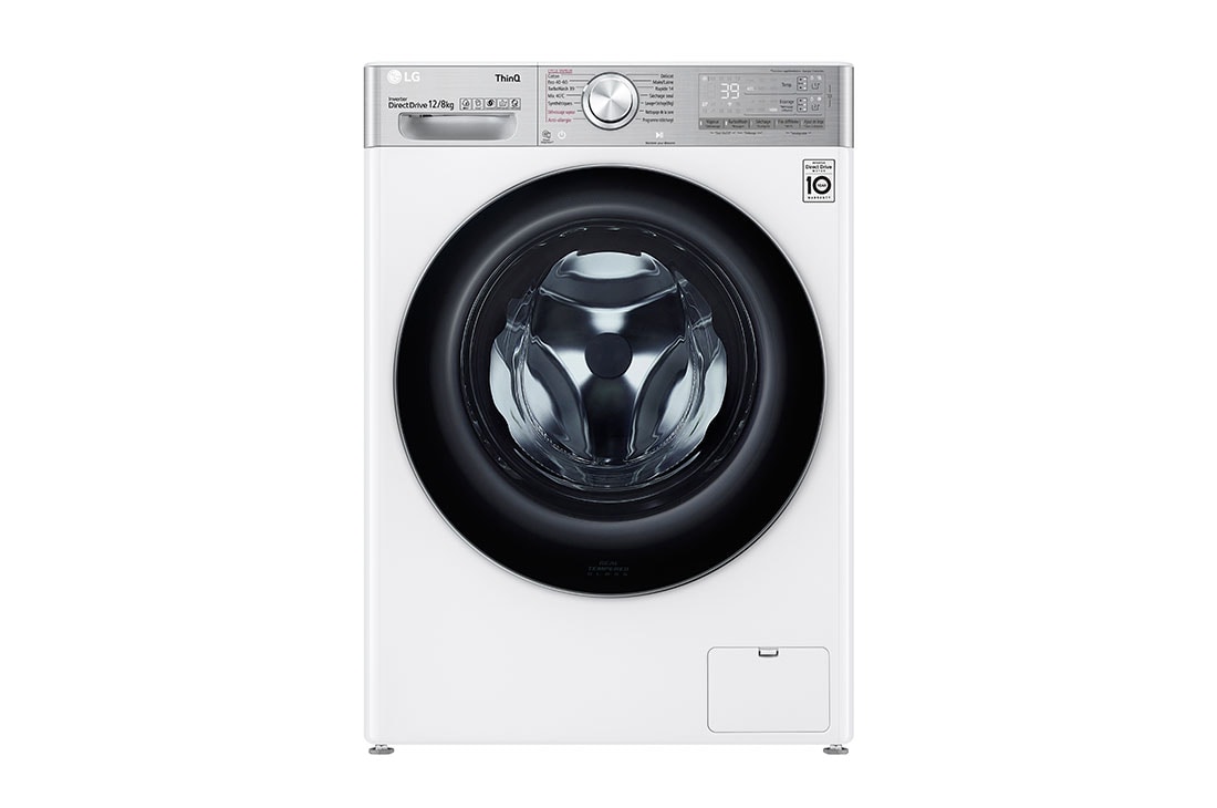 LG 12/8 kg, kapaciteta. 1400 obrtaja / min, ma?ina za pranje i su?enje sa TurboWash?360, AI DD?, WIFI funkcijom i funkcijom pranja parom, F4DV912H2EA, F4DV912H2EA
