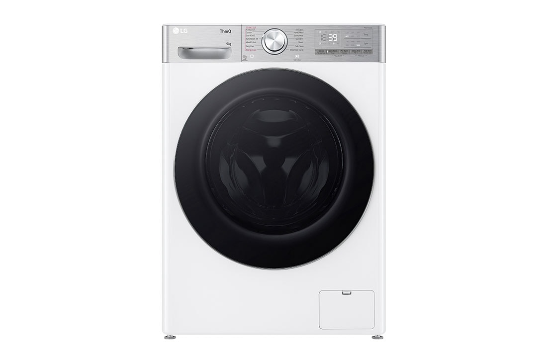 LG 9 kg, max. 1200 obrtaja/min., Ma?ina za pranje ve?a sa parom, AI DD? tehnologija, TurboWash?360, WiFi Funkcija, Slim dubina, Pogled spreda, F2WR909P3W