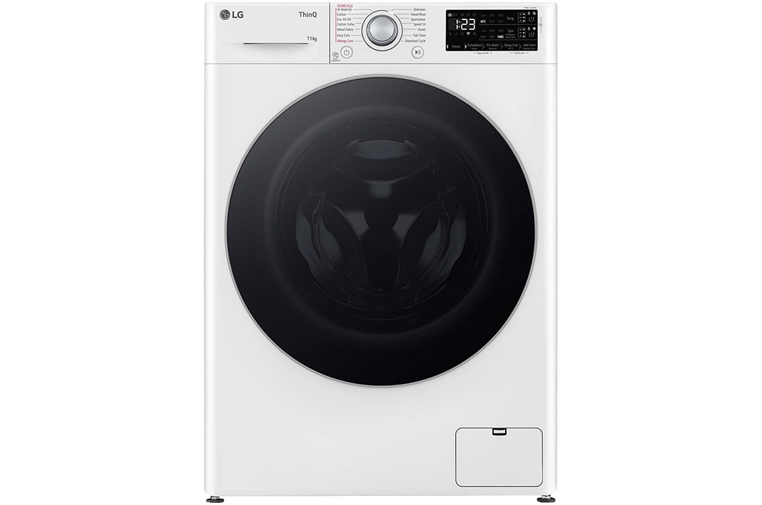 LG 11 kg, max. 1400 obrtaja/min., Ma?ina za pranje ve?a sa parom, AI DD? tehnologija, TurboWash?360, WiFi Funkcija, Pogled spreda, F4WR311S1WA