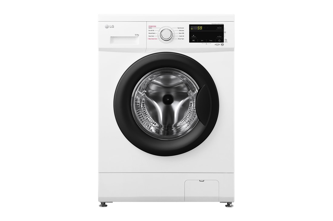 LG 6.5 kg, max. 1200 obrtaja/min., Ma?ina za pranje ve?a sa parom, Slim dubina, Pogled spreda, F2J3WSBWE