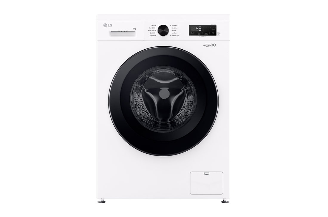 LG 9 kg, max. 1400 obrtaja/min., Ma?ina za pranje ve?a sa parom, WiFi Funkcija, Pogled spreda, F4X1009NWK