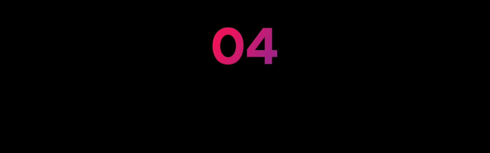 На тёмном фоне написано число "04"