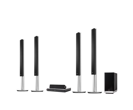 LG Blu-ray 3D домашний кинотеатр со звуком CINEMA 3D и диффузорами из арамидного волокна, BH9540TW
