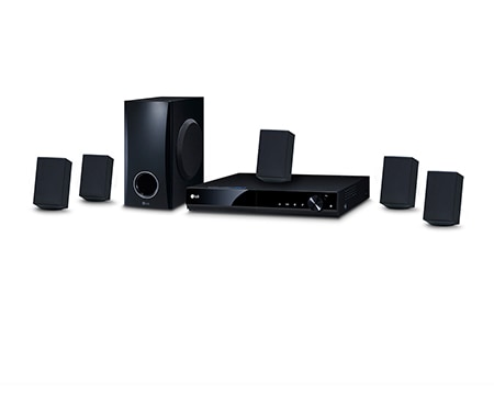 LG Домашний кинотеатр DVD с полочной акустикой и караоке, DH4130S