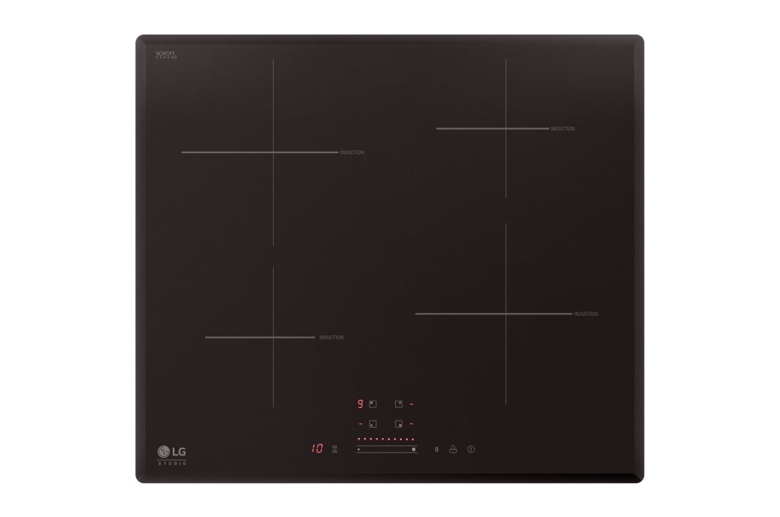 LG Индукционная варочная панель LG HU642PH | 590 x 60 x 520 мм | Сенсорная | 4 зоны нагрева | Функция Power Boost, HU642PH