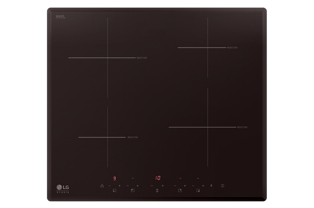 LG Индукционная варочная панель LG HU641PH | 590 x 60 x 520 мм | Сенсорная | 4 зоны нагрева | Функция Power Boost, HU641PH