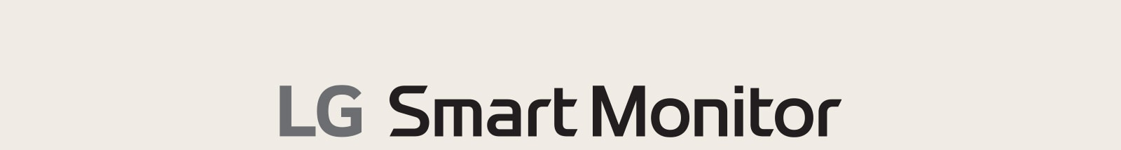 Логотип LG Smart Monitor.