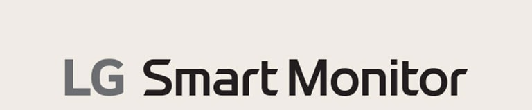 Логотип LG Smart Monitor.