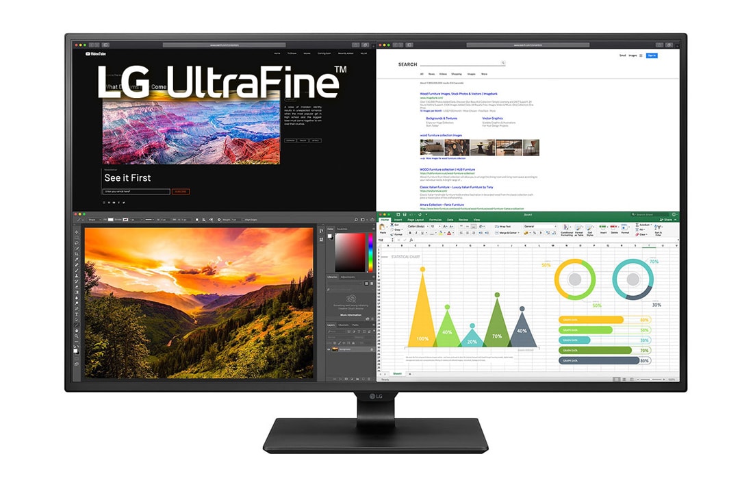 LG Монитор 42,5'' 4K UHD IPS LG 43UN700-B, 43UN700-B