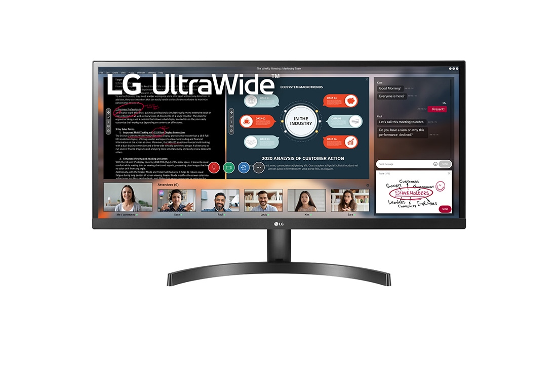 LG 34'' LED-монитор 21:9 UltraWide ? Full HD IPS , 34WL50S-B
