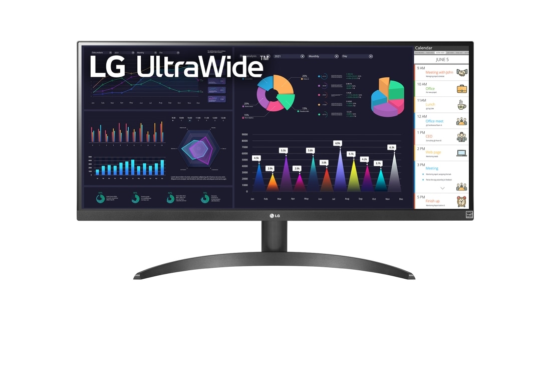 LG Монитор 21:9 UltraWide? Full HD IPS 29 дюймов с AMD FreeSync?, вид спереди, 29WQ500-B
