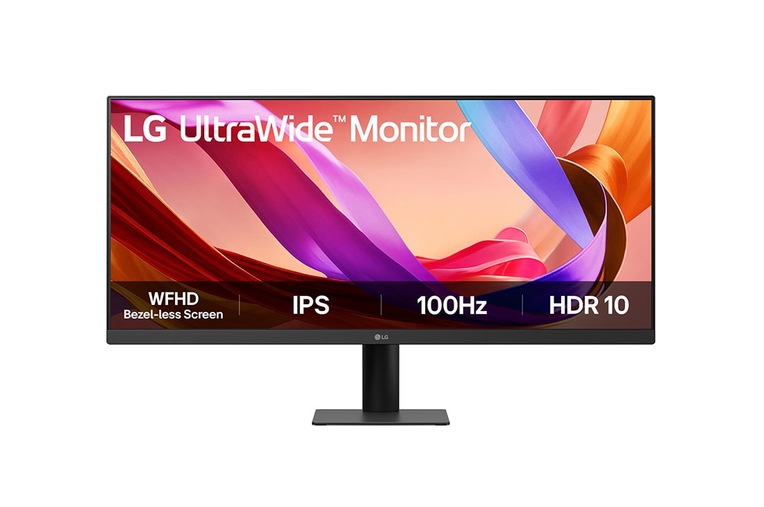 LG 29-дюймовый сверхширокий IPS-дисплей с разрешением 21:9 WFHD (2560x1080), Вид спереди, 29U511A-B