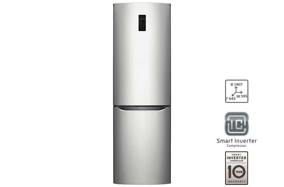 LG Холодильник LG c Инверторным компрессором, GA-B419SMQL