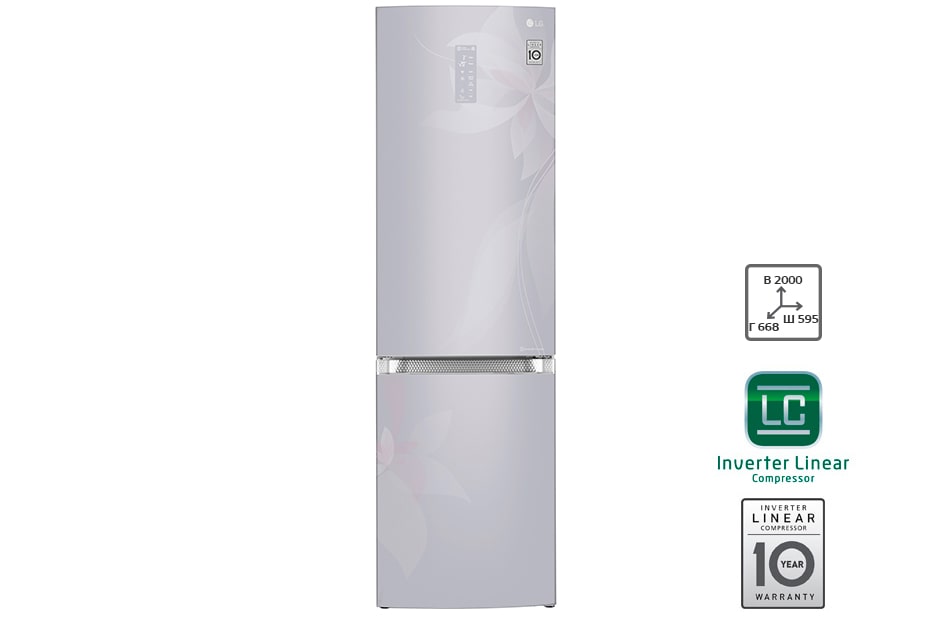 LG Холодильник LG GA-B499TGDF | 394л | Инверторный линейный компрессор, GA-B499TGDF