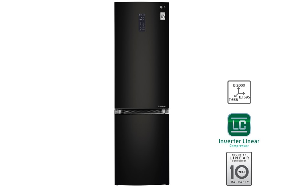 LG Холодильник LG GA-B499TGBM | 394л | Инверторный линейный компрессор, GA-B499TGBM