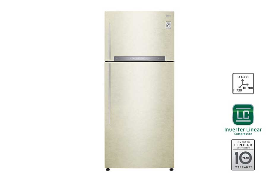 LG Холодильник LG GN-H702HEHZ | 547л | DoorCooling+ | Бежевый | LG ThinQ, GN-H702HEHZ