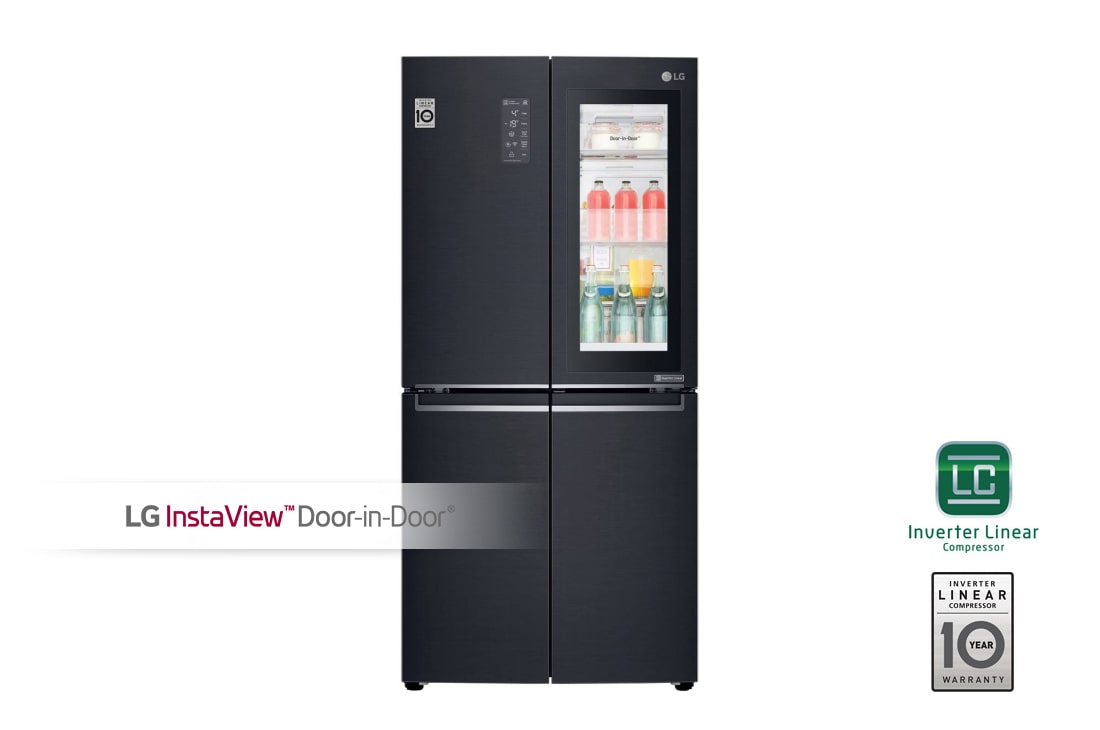 LG Холодильник LG GC-Q22FTBKL | 458л | InstaView Door-in-Door | Чёрный, GC-Q22FTBKL
